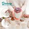 4E's Novelty 12 Pack Ceramic Flower Pots with Drainage Holes - DIY Craft Paintable Flower Pots for Kids
